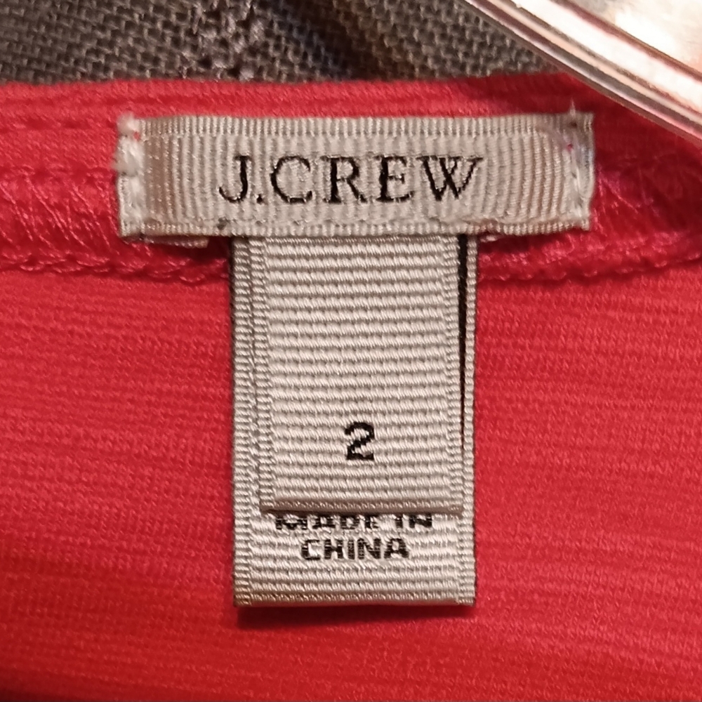 J. Crew Salmon Color Size 2 Structured Textured D… - image 2